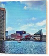 Baltimore's Inner Harbor #1 Wood Print