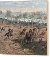 Battle Of Gettysburg Wood Print