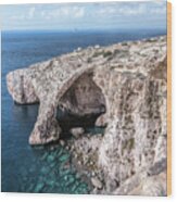 Blue Grotto - Malta #1 Wood Print