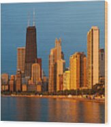 Chicago Skyline #1 Wood Print