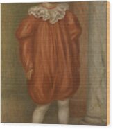 Claude Renoir In Clown Costume #1 Wood Print