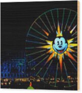 Disney California Adventure Mickey's Fun Wheel #1 Wood Print