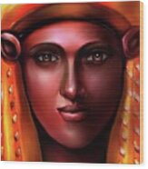 Egyptian Goddess -hathor #1 Wood Print