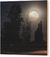 Elevator Moon #1 Wood Print