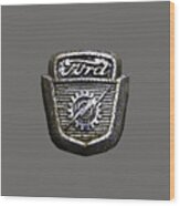 Ford Emblem Wood Print