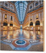 Galleria Vittorio Emanuele Ii Interior #1 Wood Print