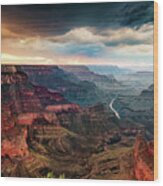 Grand Canyon South Rim Sunset #2 Wood Print