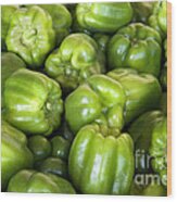 Green Bell Peppers #1 Wood Print