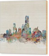 Jersey City New Jersey Skyline  #1 Wood Print