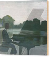Justin Levitt Steinway Piano Spreckles Lake #1 Wood Print