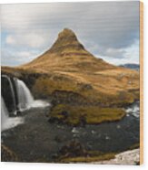 Kirkjufellsfoss Waterfalls Wood Print