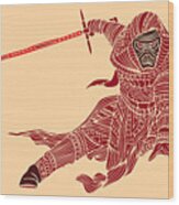 Kylo Ren - Star Wars Art - Red #2 Wood Print