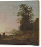 Landscape With The Flight Into Egypt #1 Wood Print
