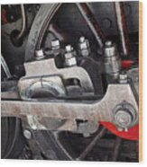 Locomotive Wheel #1 Wood Print