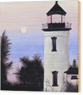 Lonesome Lighthouse #1 Wood Print