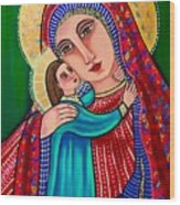Madonna And Child Jesus #1 Wood Print