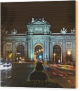 Madrid - Spain - Puerta De Alcala #1 Wood Print