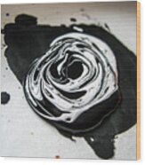 Melted Yin-yang #1 Wood Print