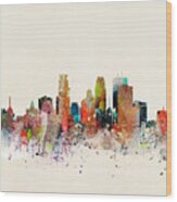 Minneapolis Skyline #1 Wood Print