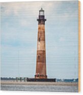 Morris Island Lighthouse #1 Wood Print
