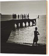 Old Jetty- St Lucia #1 Wood Print