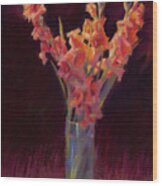 Orange Gladiolus #2 Wood Print