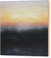 Pacific Sunset- Abstract Art By Linda Woods #1 Wood Print