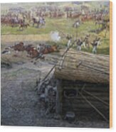 Painting Of Battle Of Borodino Wood Print