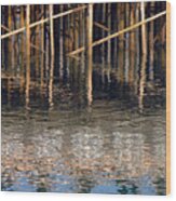 Pier And Water #1 Wood Print