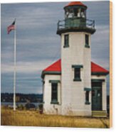 Point Robinson  Lighthouse,vashon Island.wa #1 Wood Print