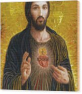 Sacred Heart Of Jesus Wood Print