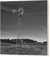 Santa Rosa Plateau Windmill #1 Wood Print