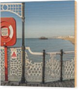 Save The West Pier Wood Print