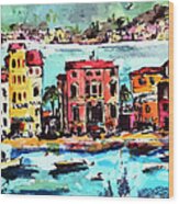 Sestri Levante Italy Bay Of Silence #1 Wood Print