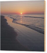 Sunrise Over The Atlantic Ocean #1 Wood Print