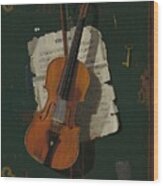 The Old Violin #1 Wood Print