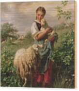 The Shepherdess  #1 Wood Print