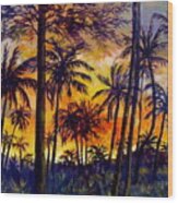 Tropical Sunset #1 Wood Print