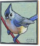 Tufted Titmouse Two #1 Wood Print