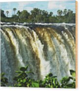 Victoria Falls #2 Wood Print