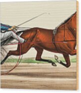 Victorian Jockey Wood Print
