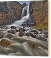 Waterfall Canyon #2 Wood Print