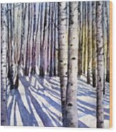 Winter Shadows #1 Wood Print