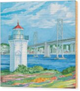 Yerba Buena Lighthouse #1 Wood Print