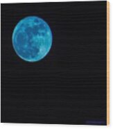 Yes, Once In A #bluemoon! #1 Wood Print