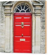 Red Door #10 Wood Print