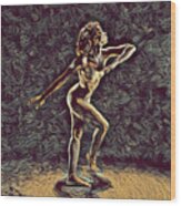 1192s-zac Nudes In The Style Of Antonio Bravo Wood Print