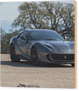 #ferrari #812superfast #print #12 Wood Print