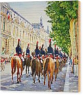 14 Juillet - Garde Nationale - Paris - France Wood Print