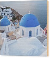 Oai Santorini View #16 Wood Print